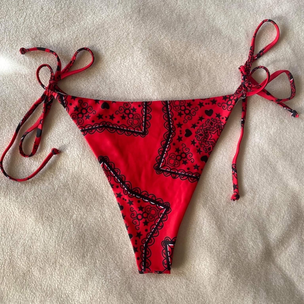 Red Banda bikini bottom